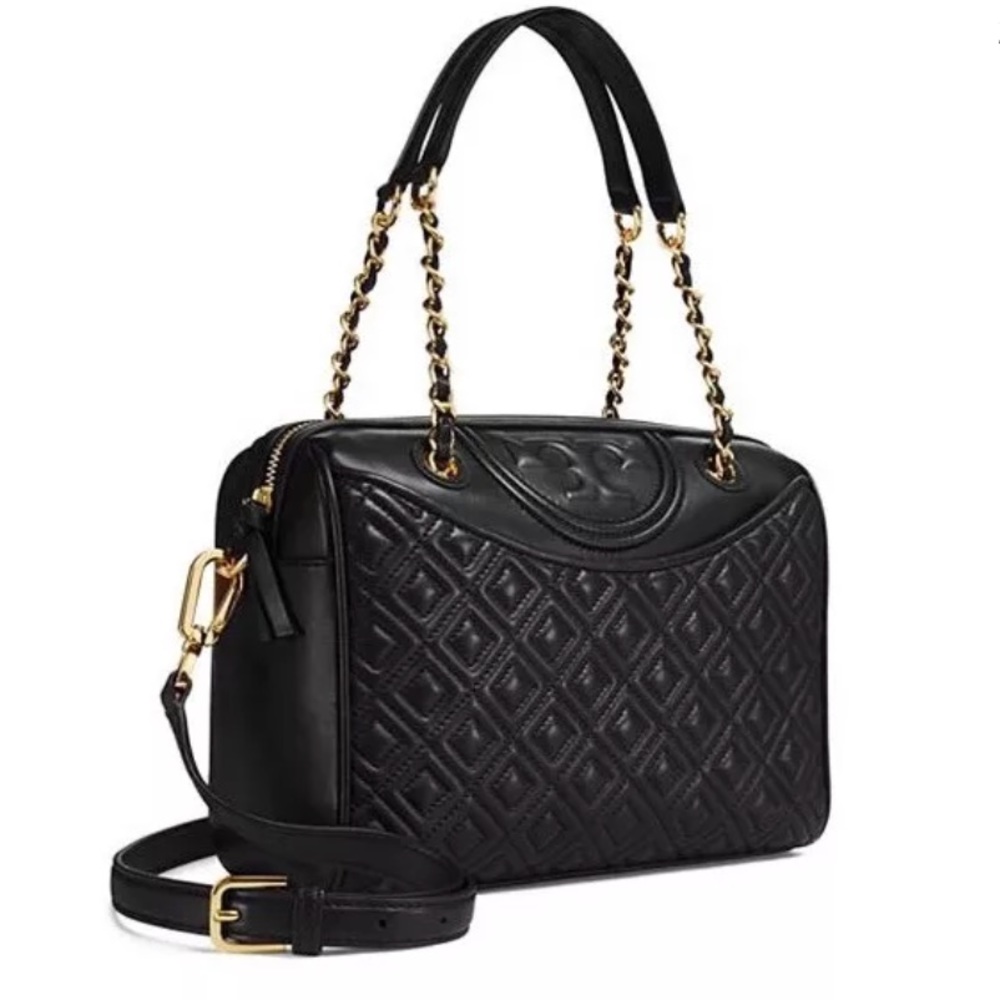 Tory Burch fleming duffle satchel crossbody bag